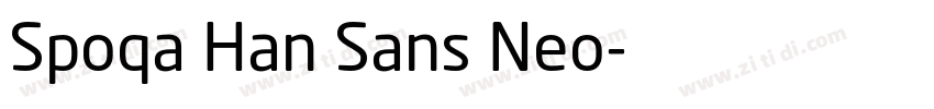 Spoqa Han Sans Neo字体转换